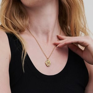 Image of Fable Enamel Robin & Blackberry Locket