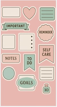 Image 2 of Manifest and Mimosas Sticker Set 