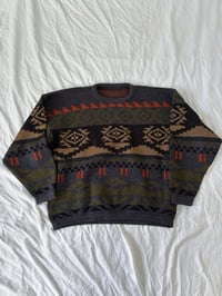 Image 1 of Vintage Green oversized sweater // L