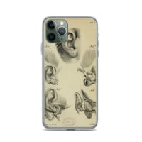 Image 4 of Vintage Book Page Anatomical Illustration Human Ear Clear Case for iPhone®