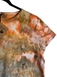 Image 8 of ♻️ UPCYCLED L Ladies Cotton Tee in Sedona Ice Dye