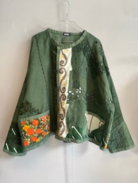 Image 1 of Sunday puzzle jacket, green (xs-xxl)