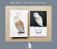 Image 1 of Barn Owl - #1 - Norfolk Wildlife Pins - SB Photography 