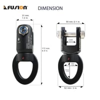 Image 2 of Fusion Presto Black Shackle Swivel