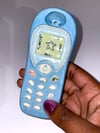 Light Blue Ceramic Phone Pipe
