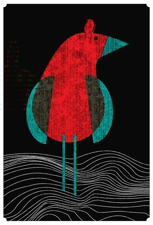 Image of Seabird Silkscreen Art Print - SOLD OUT