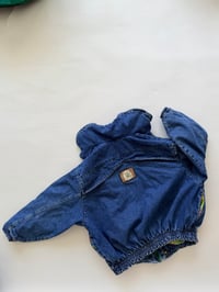 Image 3 of Oilily Vintage Denim Bomber Jacket Size 128 7 - 8 years 