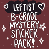 Image 1 of B-Grade Mystery Pack! 4 Leftist Stickers - Bargain Bin #018