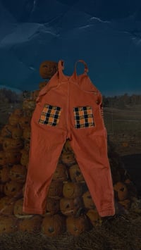 Image 2 of trick or treat overalls
