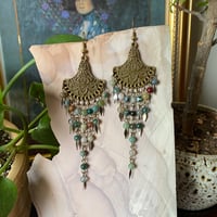 Image 2 of INDIAN AGATE CHANDELIER EARRINGS 