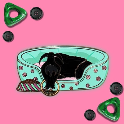 Image of Dead Asleep Terrier Dog