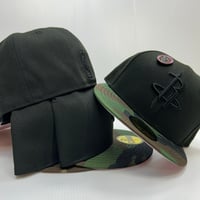 Image 2 of New Era 59Fifty Black W.Camo 🚀🚀🚀 *Pin included 