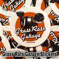 2" Grass Rats Garage Stickers (FREE USA SHIPPING ๐บ๐ธ)