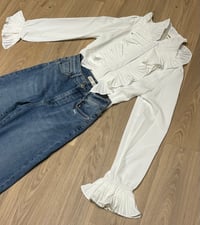 Image 1 of Ruffle front blouse - 3 colours 