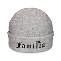 Image 3 of Familia 1st Black font Fisherman beanie