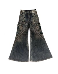 Image 1 of SS25 ‘Andante-56’ Mud Denim Flared Jeans 