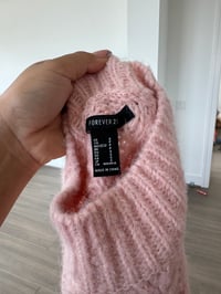 Image 2 of pink crop sweater (sz small)
