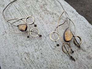 Citrine open necklace 