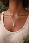 Wire wrapped Green Peridot necklace 