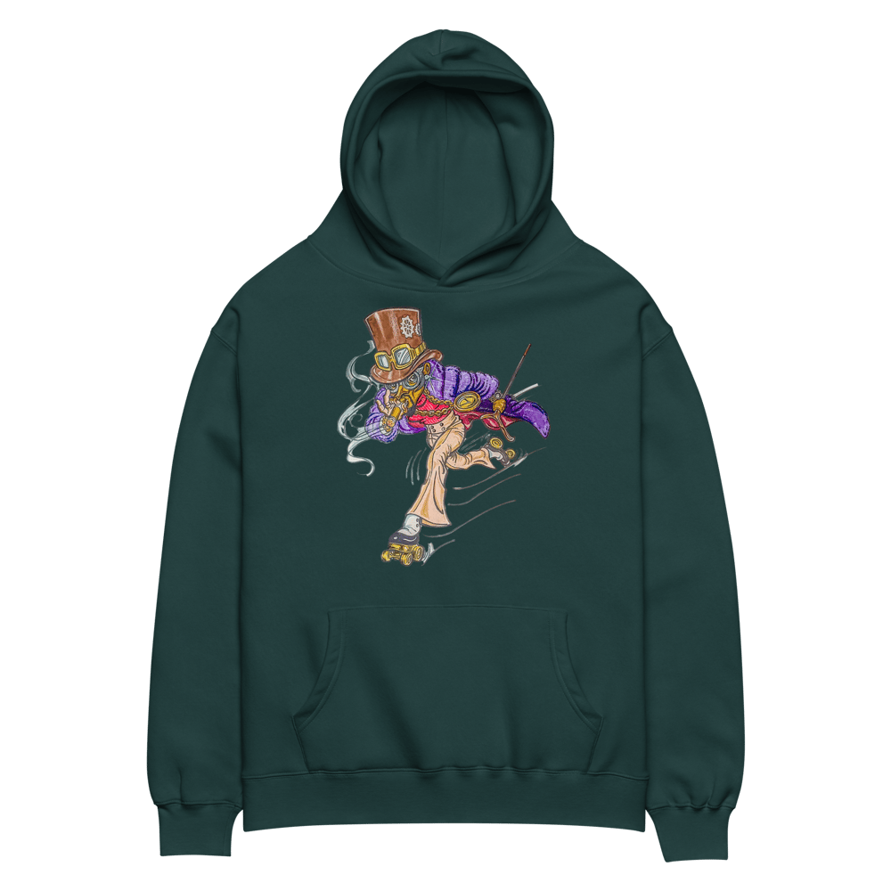 "TimeMaster" SLO Oversized Hoodie [ART ILLUSTRATED BY GREGORY HAWKINS]