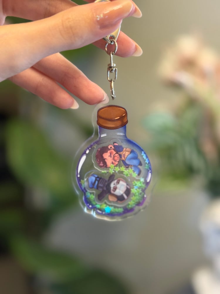 Image of Ghost & Soap Potion Shaker Keychain
