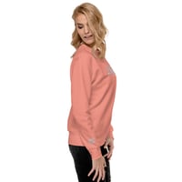 Image 7 of Large Embroidery Pink Sweatshirt