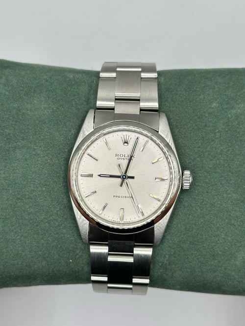 Image of 1967 Rolex Oyster Precision Stainless Steel Silver Dial (Near Mint) 