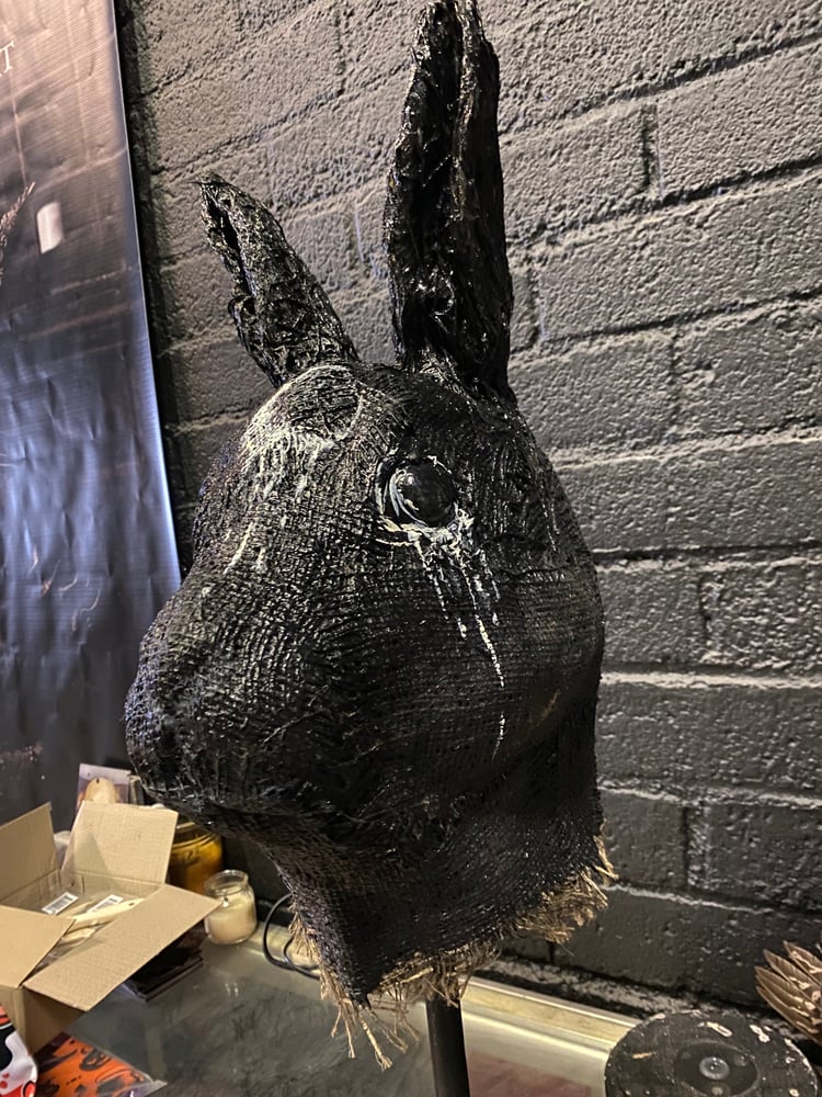 Image of Midnight Moon - Black rabbit mask