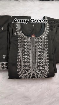 Image 5 of Soft Silk Kurtha Set - Design #8