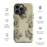 Image 20 of Vintage Book Page Anatomical Illustration Human Ear Tough Case for iPhone®