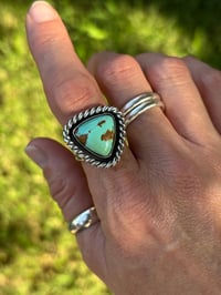 Image 2 of Supernova Turquoise Heavy Twist Ring 