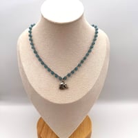 Image 2 of Blue Quartz Elephant Necklace