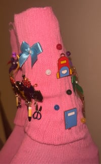 Image 3 of Kids Jeweled Charm Socks 