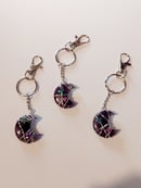 Image 2 of Amethyst Moon Keychain 