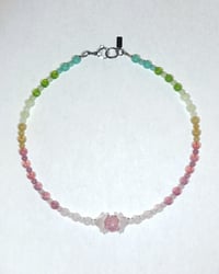 Image 1 of “Tourmaline as a Flower” necklace