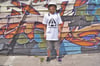 ACE OF DYMONDZ T-SHIRT - WHITE WITH BLACK LOGO