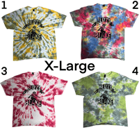 Tie dye shirts X-LARGE