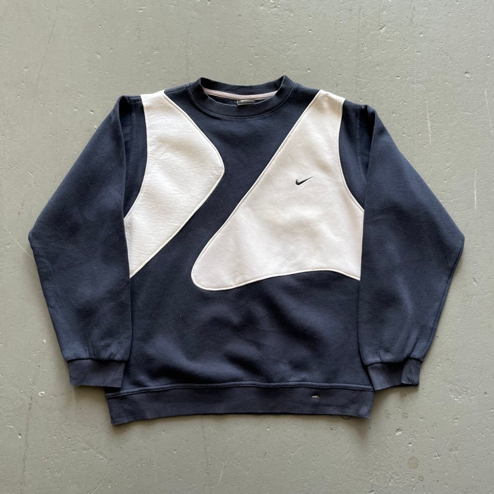 Image of Nike rework sweatshirt size medium navy 