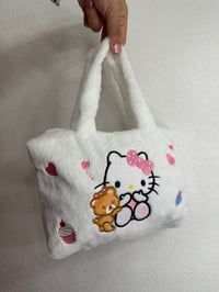 Image 1 of White bear Bag