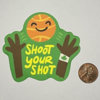 Image 2 of Shoot Your Shot Sticker - Boston Basketball Edition