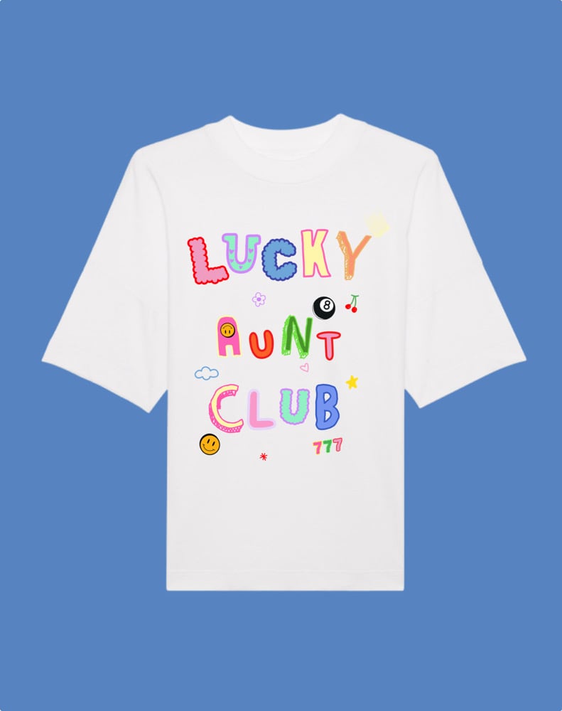 Image of the lucky club tees/sweater 