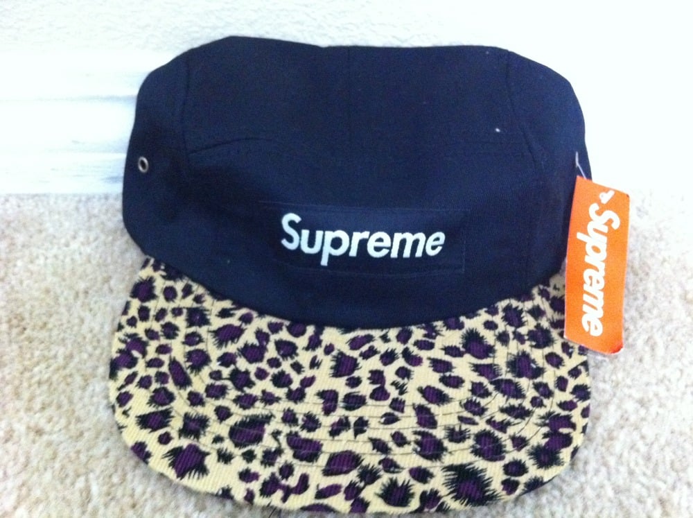 supreme cheetah hat