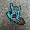 Blue Screaming Hand Patch
