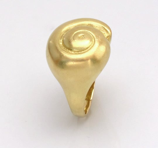 Image of Bold Snail Shell Ring 18k 