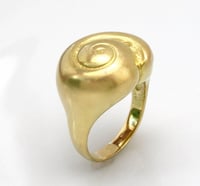 Image 2 of Bold Snail Shell Ring 18k 
