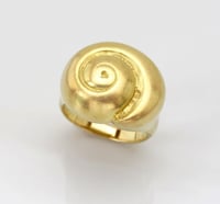 Image 4 of Bold Snail Shell Ring 18k 