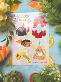 Image 1 of Hades Pride Chibi Sticker Sheets