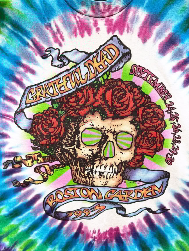 Rare Grateful Dead 1993 Boston Garden T-Shirt - Size XL