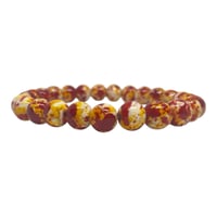 Orange/Red Bead Bracelet
