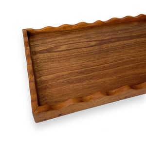 Image of WOODEN WAVE TRAY - LARGE